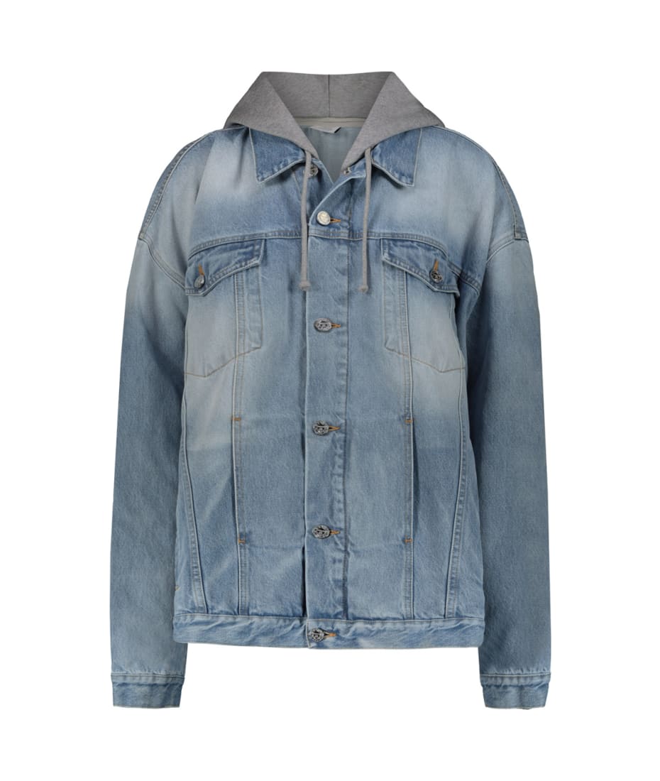 Vetements hooded denim on sale jacket