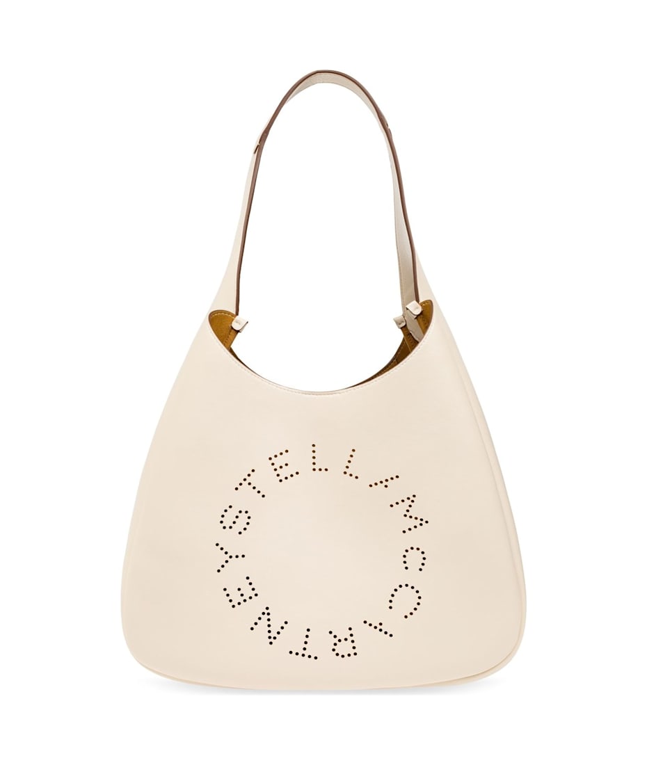 ショルダーバッグ・ポシェット Stella Mccartney Hobo Bag With Logo Women Pitch black Logo Slouchy Hobo Tote Bag | Stella