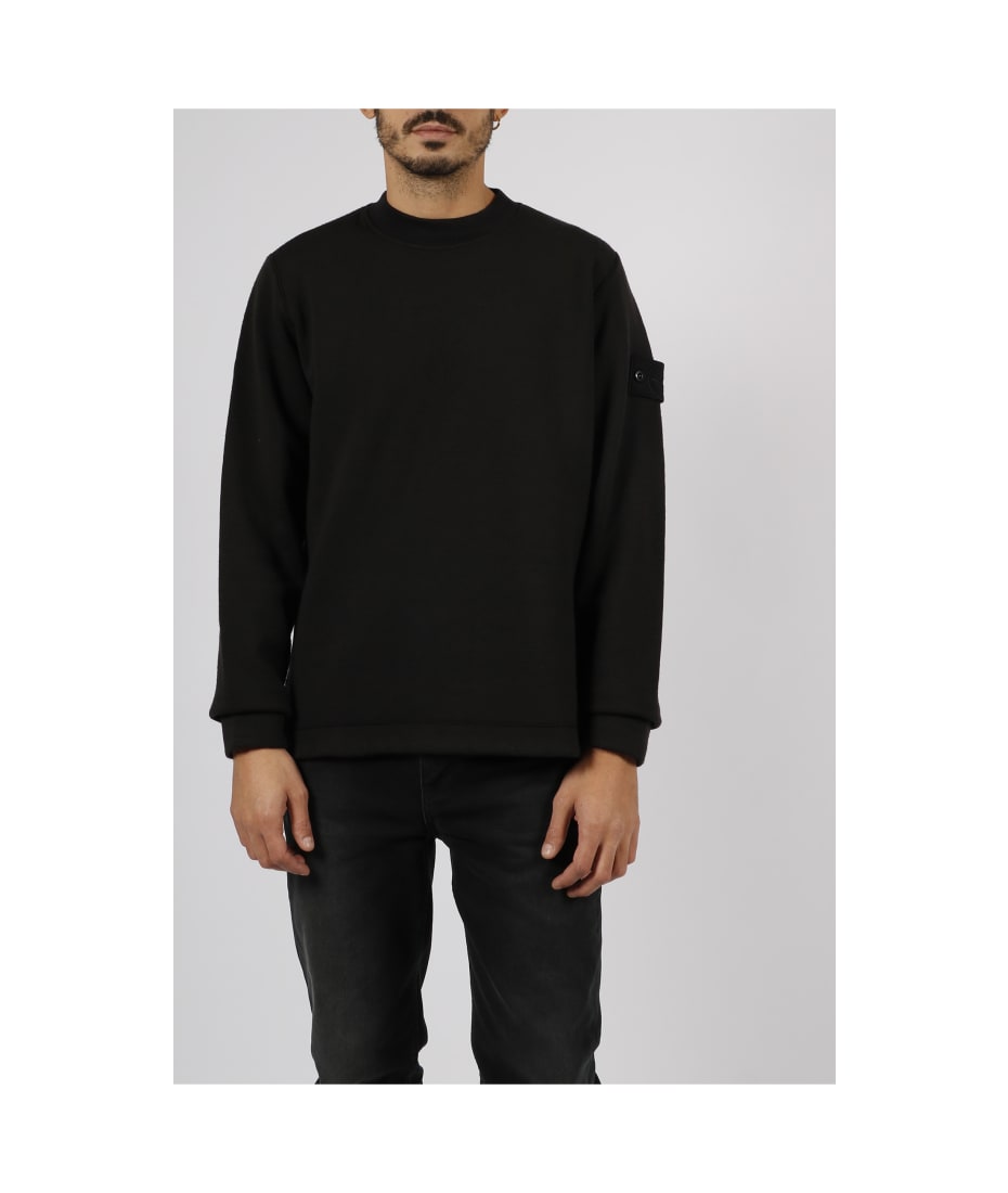 Stone island ghost sweatshirt on sale black