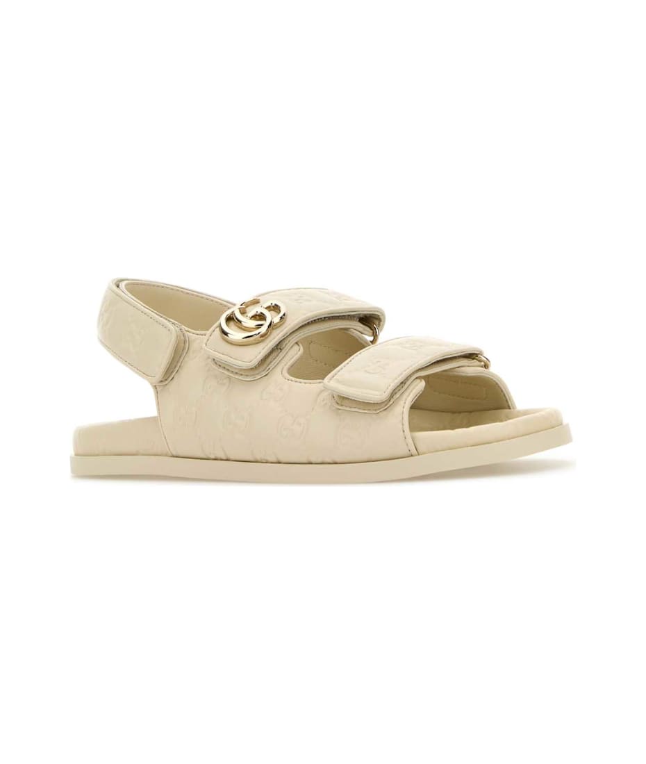 サンダル・ミュール GUCCI Ivory Leather Sandals Gucci Ivory Leather Sandals | italist