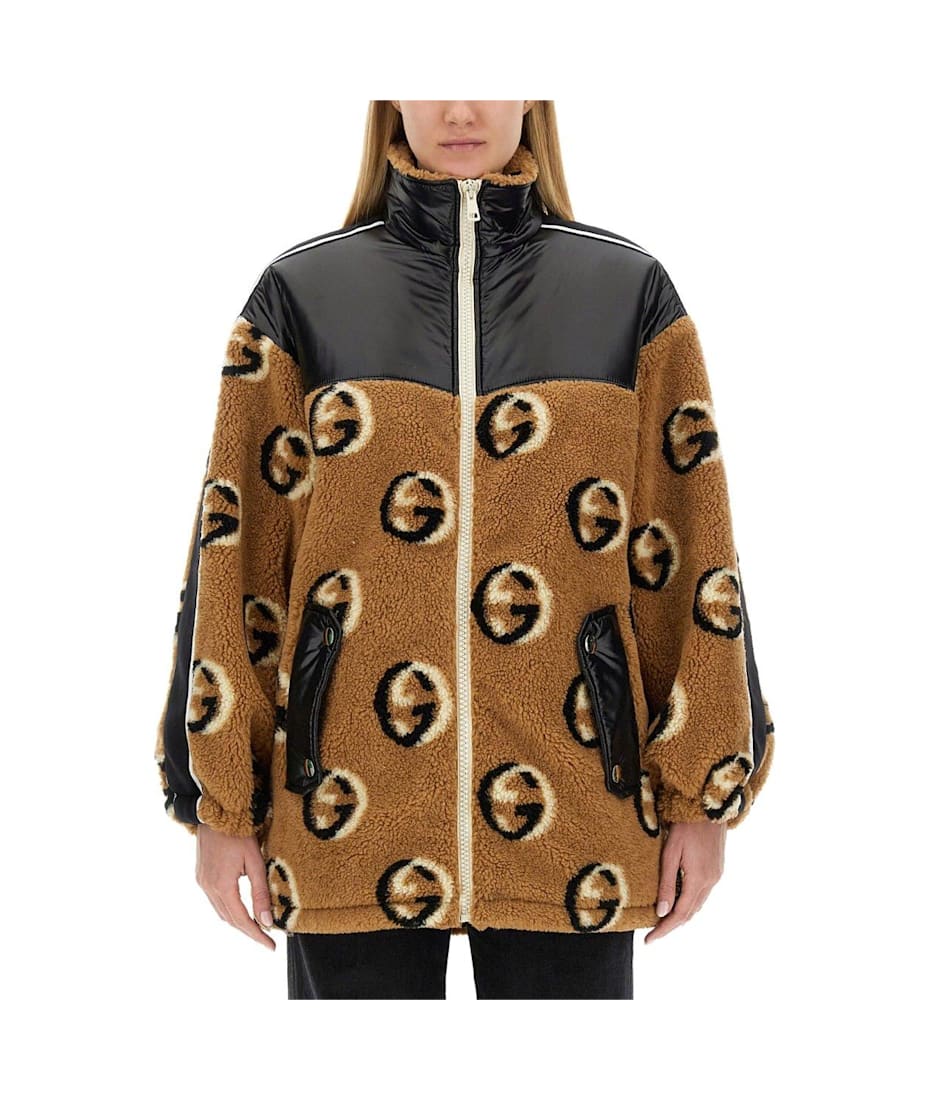 ジャケット GUCCI JACQUARD WOOL FLEECE ZIPPER JACKET GG Gucci Gg Jacquard Fleece Jacket | italist