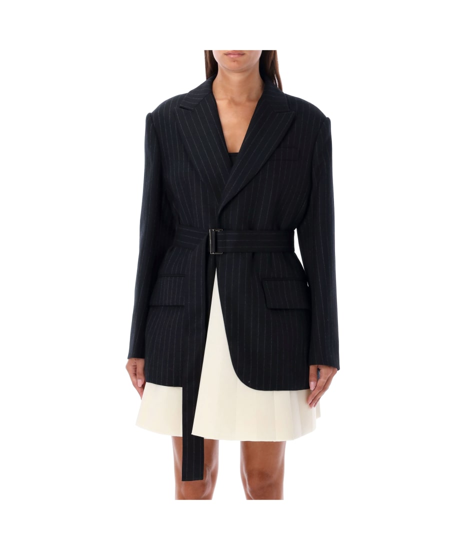ジャケット・アウター sacai [24SS] Chalk Stripe Bonding Jacket Sacai Chalk Stripe X Suiting Bonding Jacket | italist