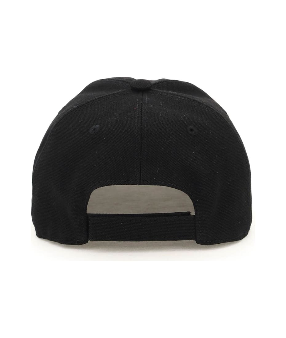 Stella McCartney Black Cotton Blend Baseball Cap | italist