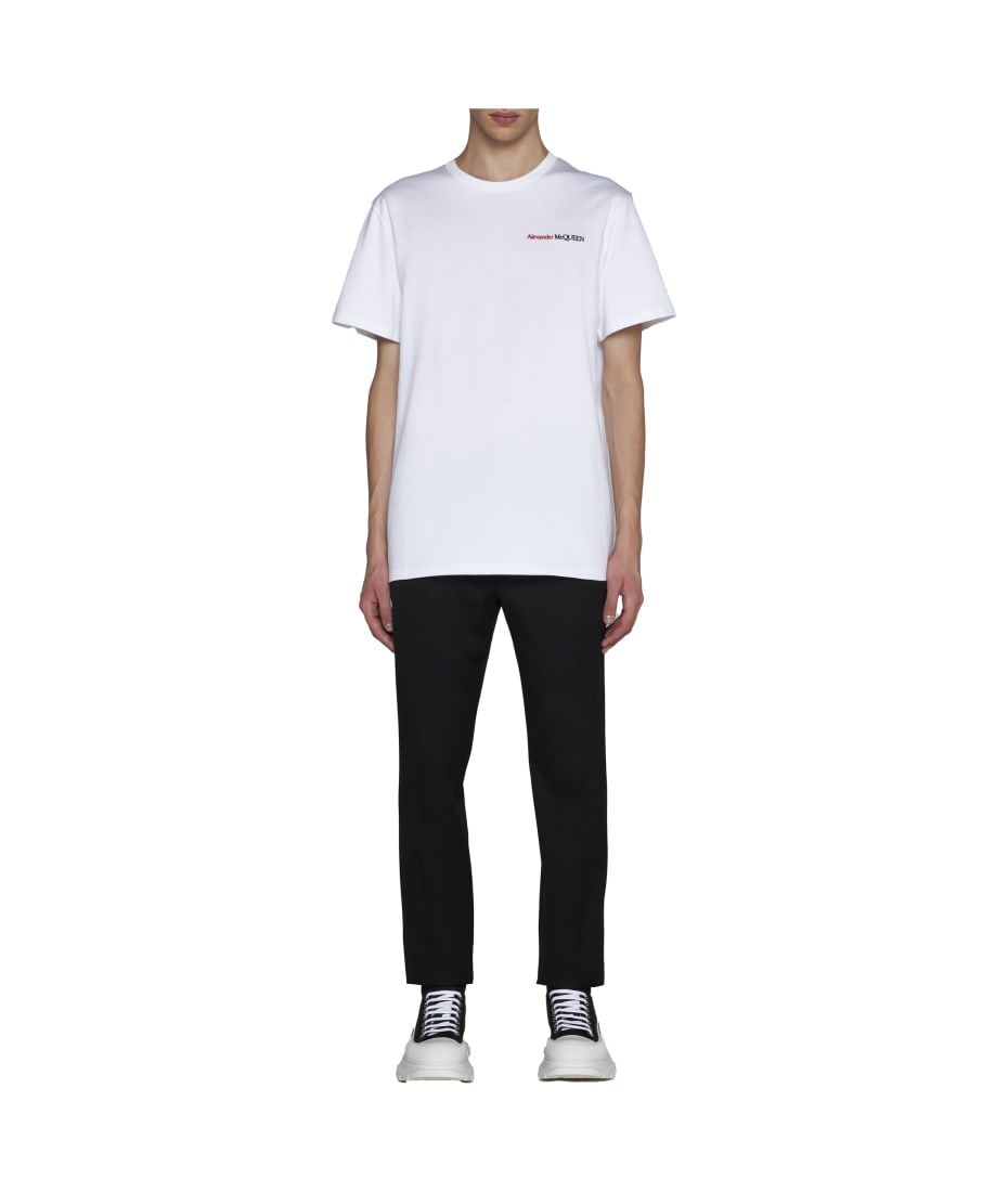 【送料&関税込】Alexander McQueen Logo Embroidery T-shirt Alexander McQueen Logo Embroidery T-shirt | italist, ALWAYS