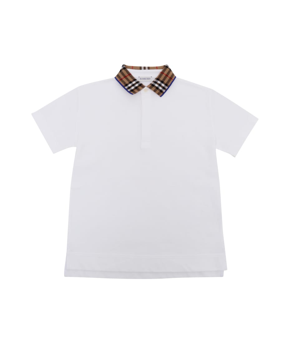 Burberry Polo T-shirt - WHITE