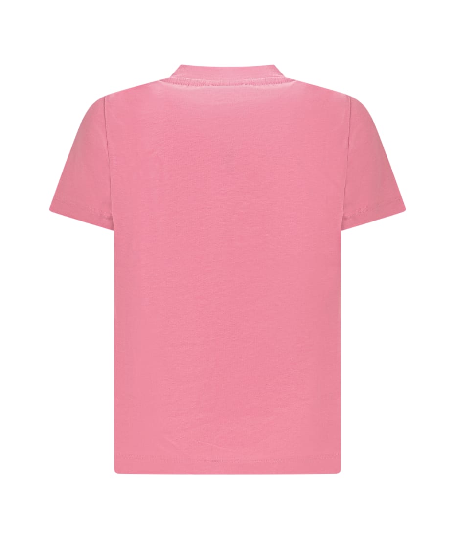 Young Versace T-shirt With Logo - TUTU PINK-BIANCO