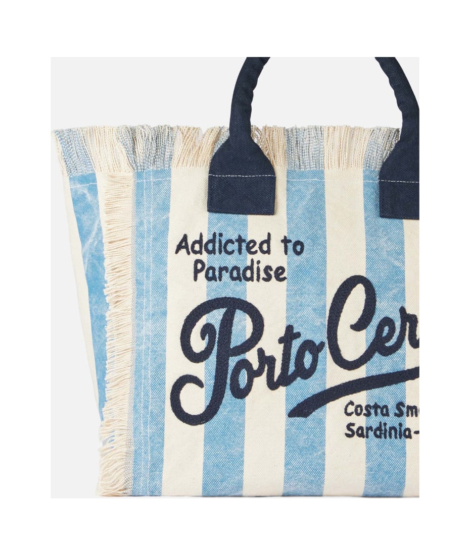 MC2 SAINT BARTH LORAWCRINKLE41 関税送料込 MC2 Saint Barth Vanity Canvas Shoulder Bag With Porto Cervo