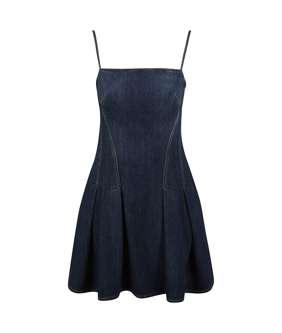 alexander mcqueen デニムドレス 美品 ALEXANDER McQUEEN アレキサンダーマックイーン コルセット
