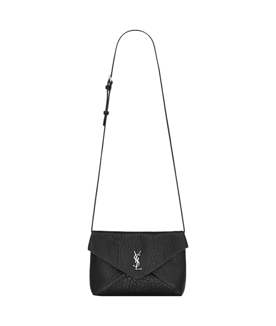 【SAINT LAURENT】CASSANDRA SHOULDER BAG Cassandra Mini leather shoulder bag in black - Saint Laurent