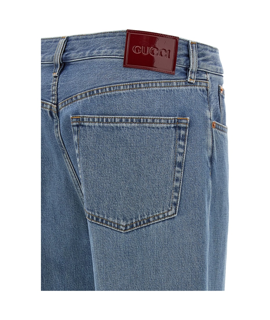 デニム・ジーパン Gucci Cotton Jeans With Gucci Rosso Ancora Naplak Tag Gucci Jeans | italist