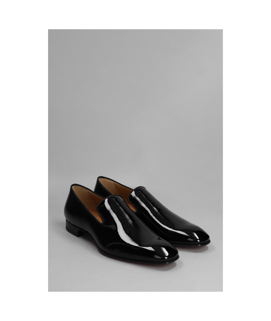 Dandeliuon Flat Loafers In Black Patent Leather