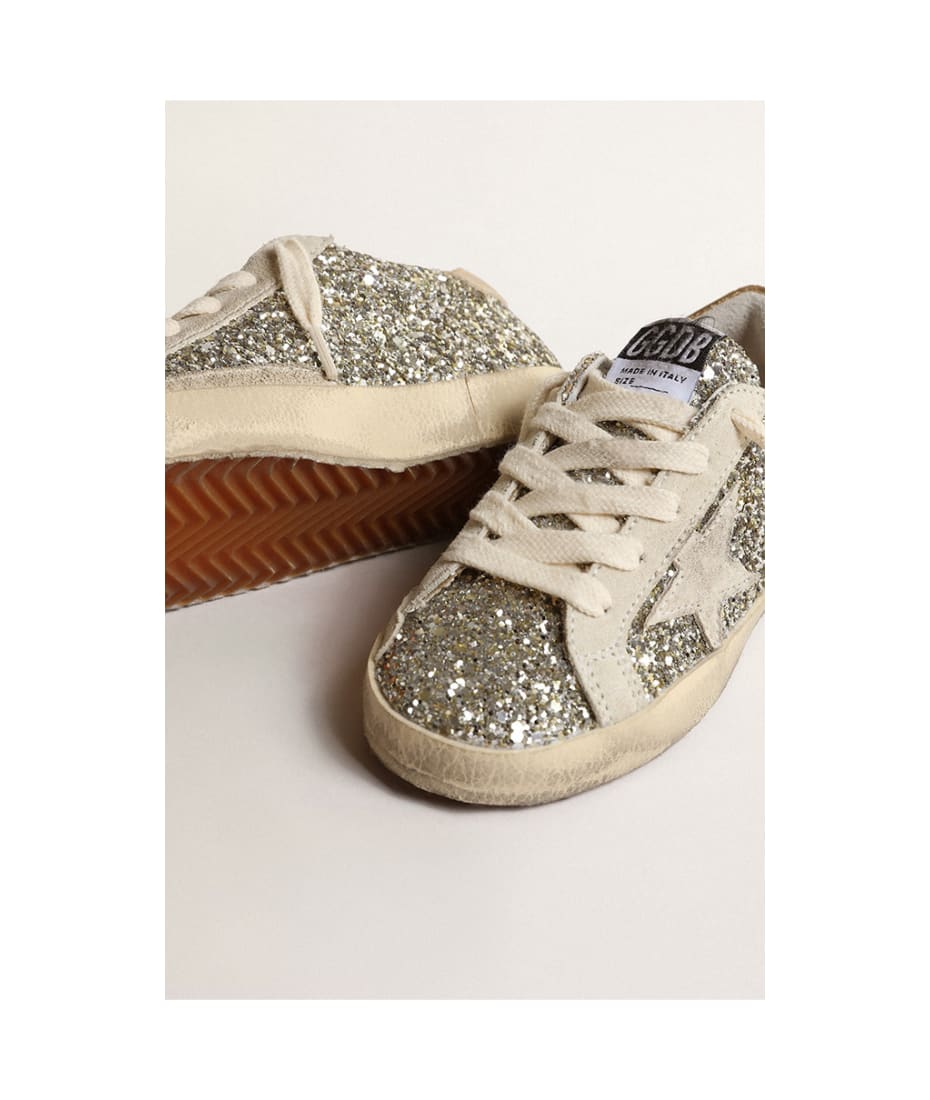bebe Girl's Glitter Sneakers with Lace-Up and Logo, Slip-On Sparkly Fa –  Trendilize