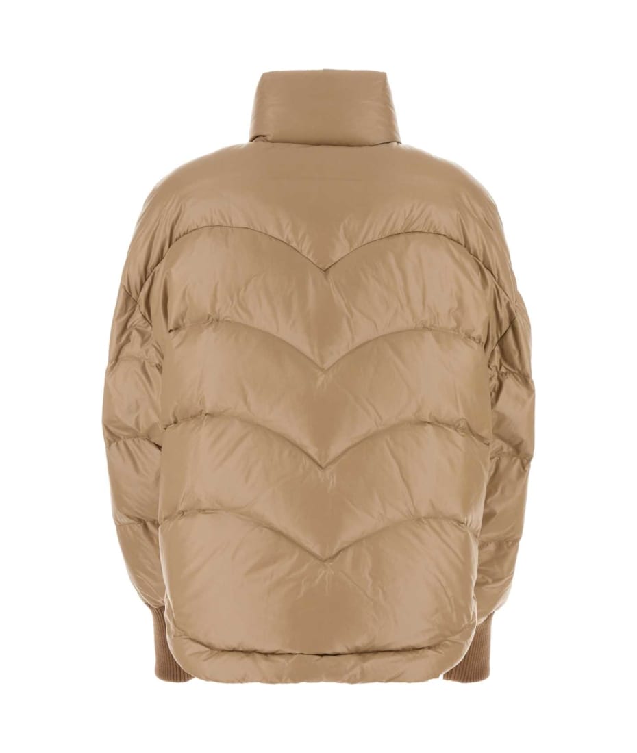 ダウンジャケット・コート KHRISJOY Beige nylon down jacket (KWF24R0624NY0002 CHA001) Khrisjoy Beige Nylon Down Jacket | italist