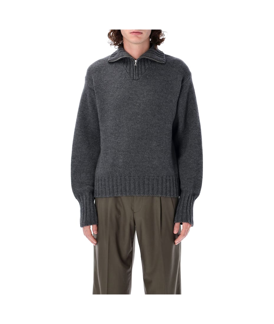 Auralee Wool Soft Cord Knit Half Zip Sweater | italist Auralee Wool Soft Cord Knit Half Zip Sweater | italist
