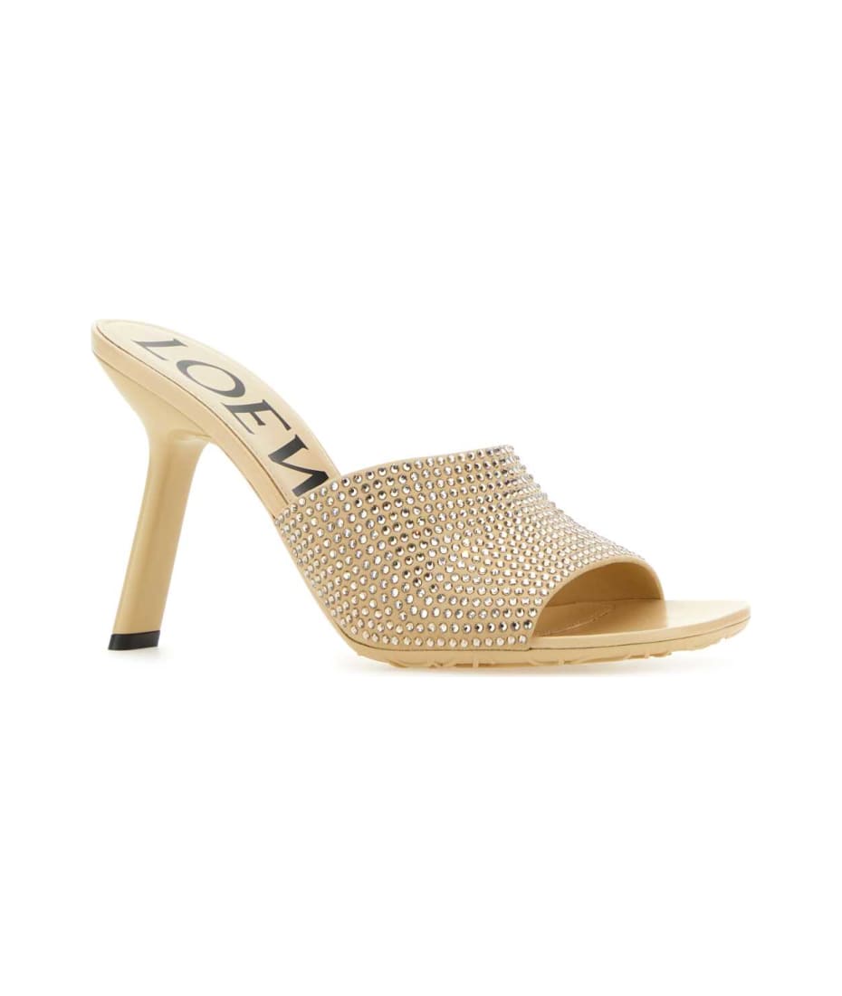 サンダル・ミュール LOEWE Beige Suede Petal Mules Loewe Beige Suede Petal Mules | italist