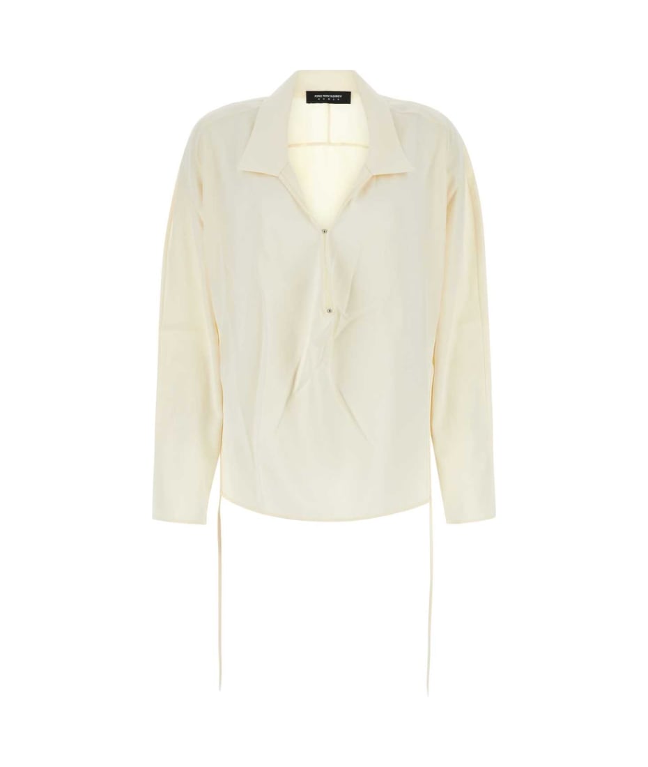 Kiko Kostadinov Ivory Satin Shirt - White