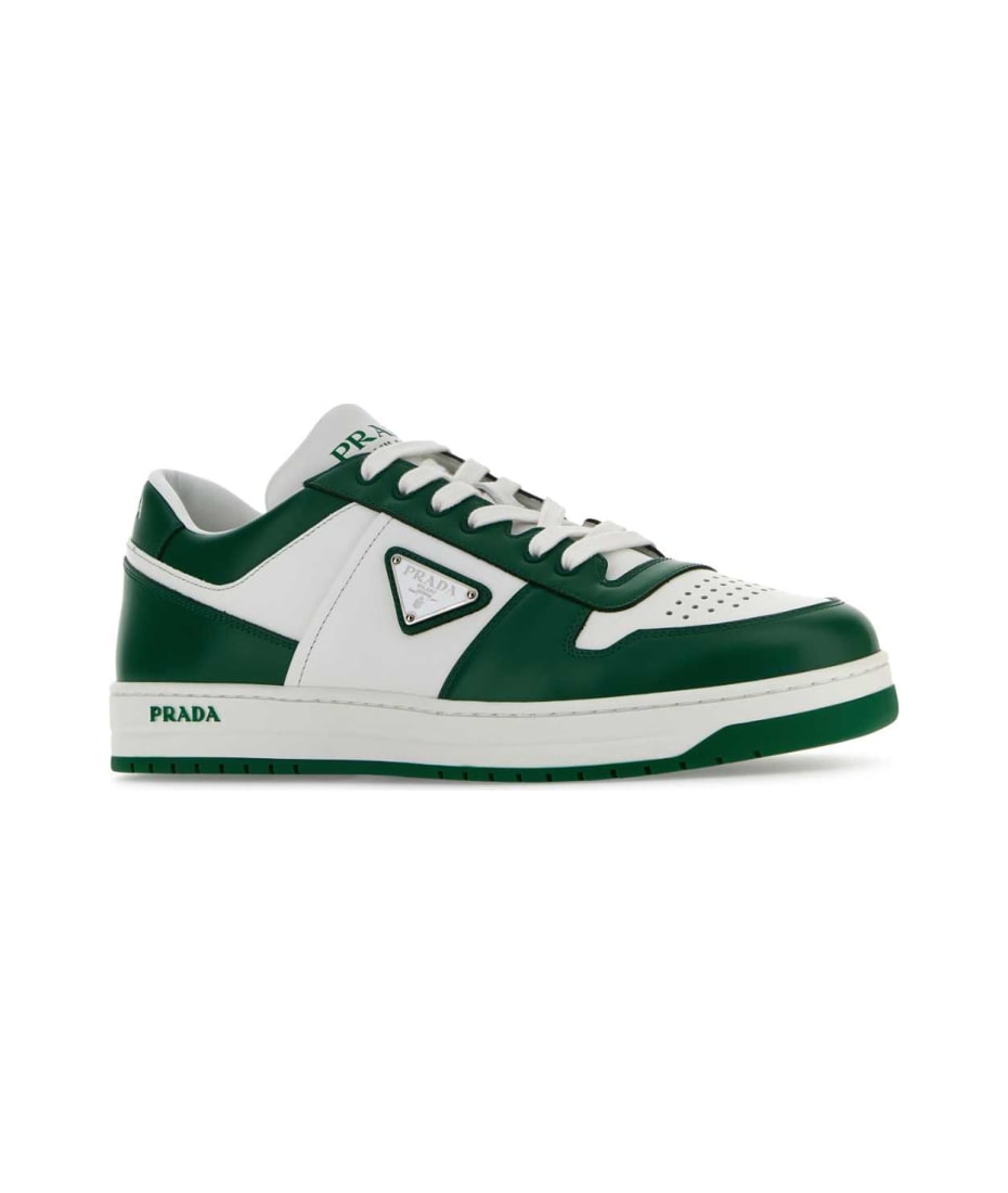 スニーカー PRADA Two-tone leather Downtown sneakers Prada Two-tone Leather Downtown Sneakers | italist