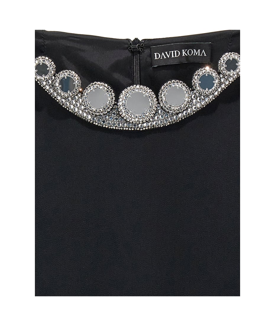 David Koma 'puffer Circle Embroidery' Skirt | italist