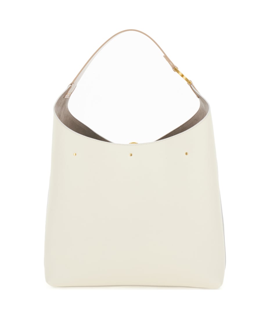 ハンドバッグ CHLOE Woman Handbag White CH25US397P65 101 Chloe White Croc Embossed Calfskin Leather Mini C Shoulder