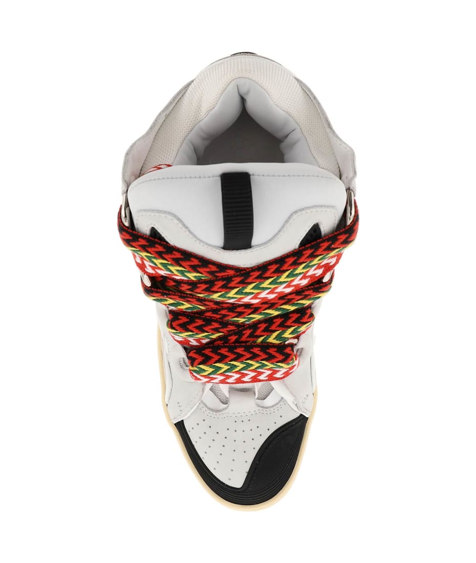 靴 LANVIN SNEAKERS CURB / WHT 41size Leather Curb Sneakers | Lanvin