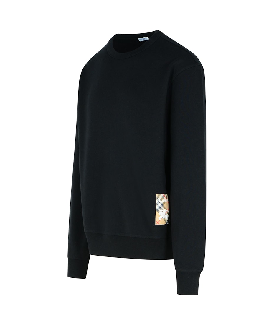 Burberry Black Cotton Sweatshirt | italist