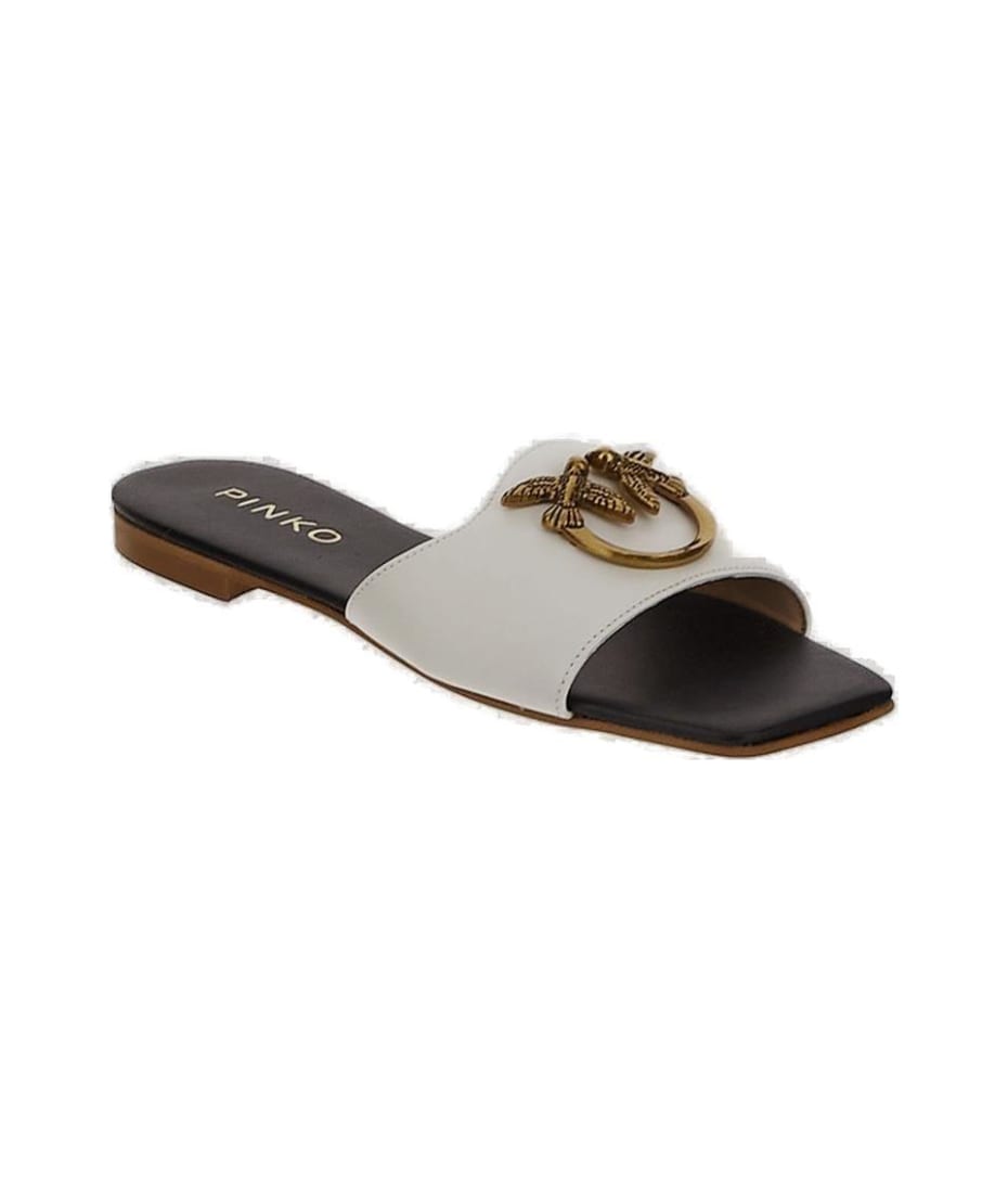 サンダル・ミュール PINKO Women Sandals SD0313P003Z12 White PINKO Women's White Sandals