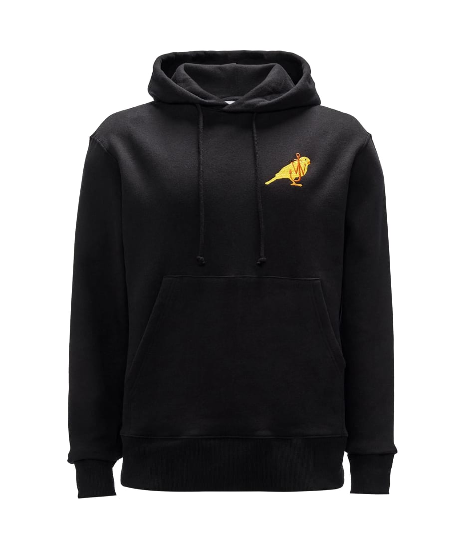 パーカー・フーディ J W ANDERSON FW24 SWEATSHIRT WITH LOGO (JW0186_PG1632999) JW Anderson logo-embroidered Cotton Blend Hoodie | Black