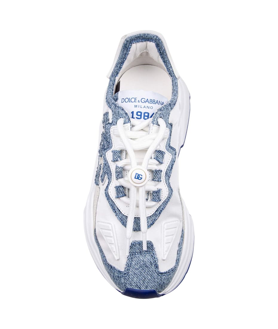 Dolce & Gabbana Daymaster Sneakers In Nylon And Denim Color