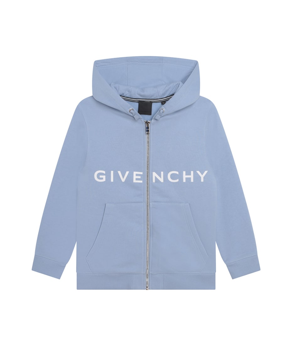Light Blue Givenchy 4g Zipped Hoodie | italist