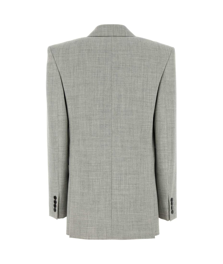 ジャケット Saint Laurent SS25 Grey wool blazer (823616Y5K32 1242) Yves Saint Laurent Men's Grey Wool Suit Blazer Jacket Size