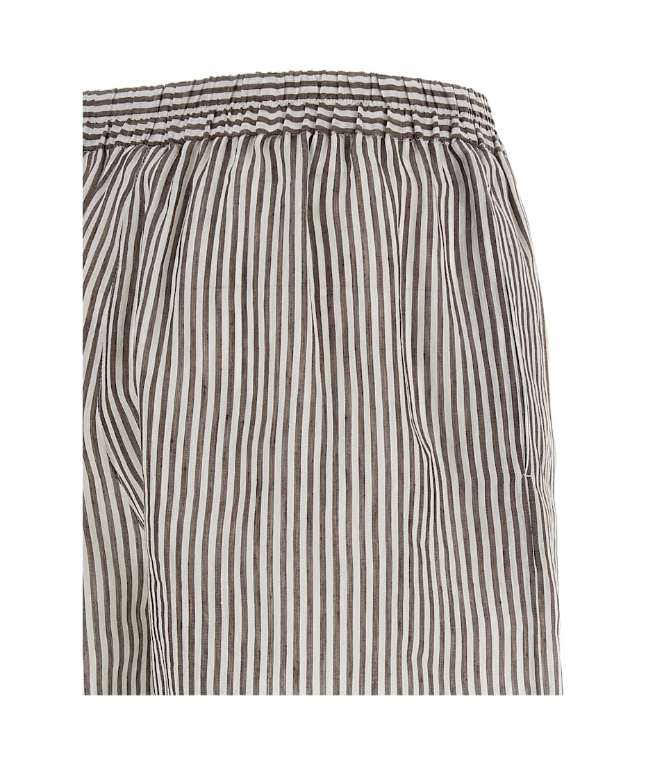 【関税＆送料込み】Brunello Cucinelli Striped Linen Bermuda Brunello Cucinelli Striped Linen Bermuda Shorts | italist