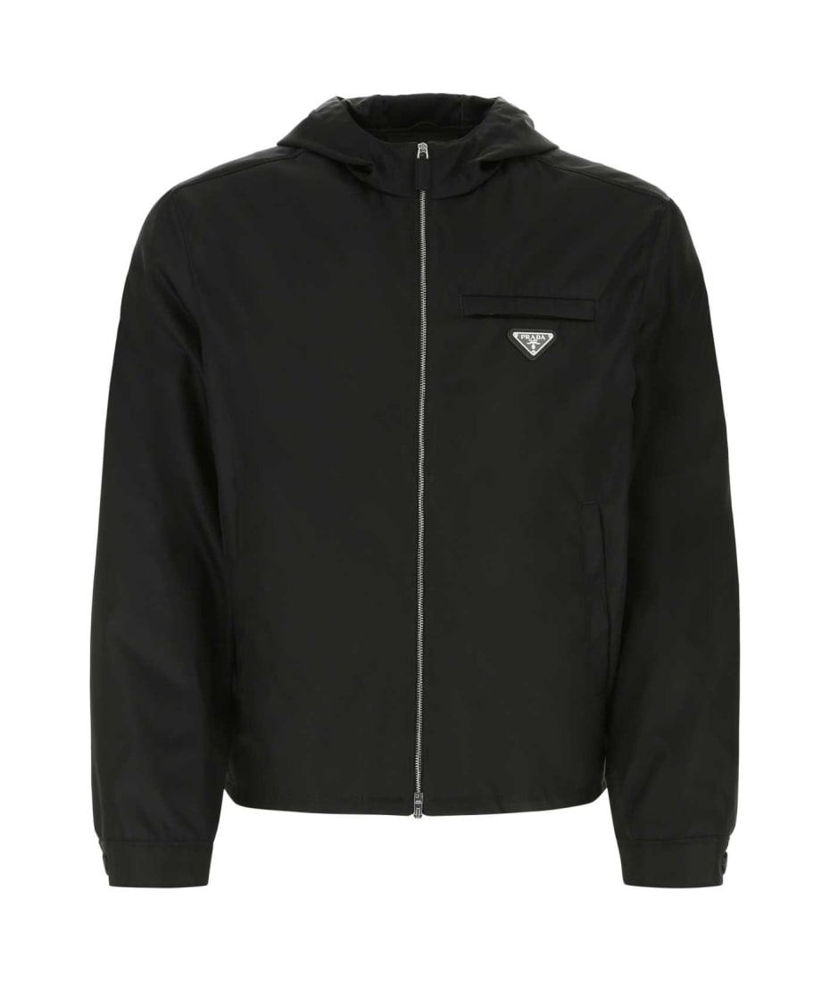 ジャケット PRADA SS25 Black Re-Nylon jacket (292250SOOO1WQ8 F0002) Black Re-Nylon blouson jacket | PRADA