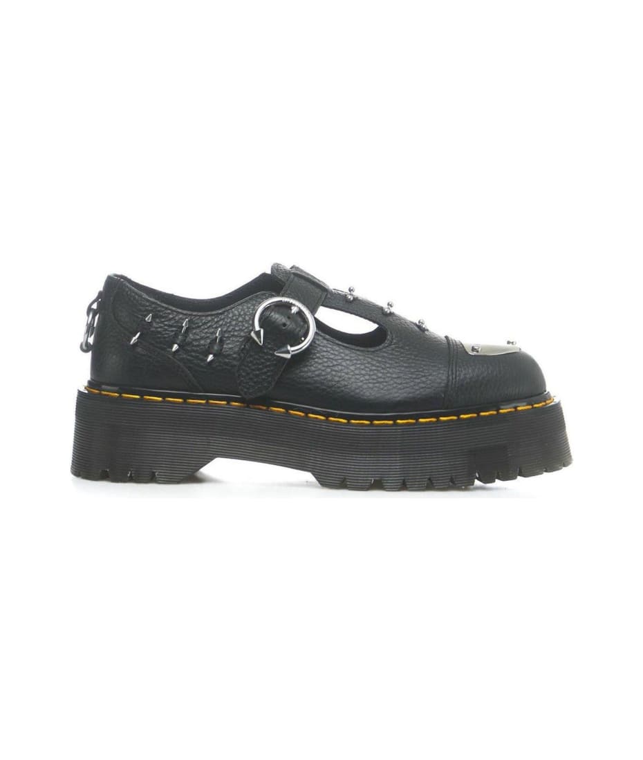 【Dr.Martens】PIERCING PLATFORM SANDALS Dr. Martens Black Blaire Piercing Leather Platform Sandals