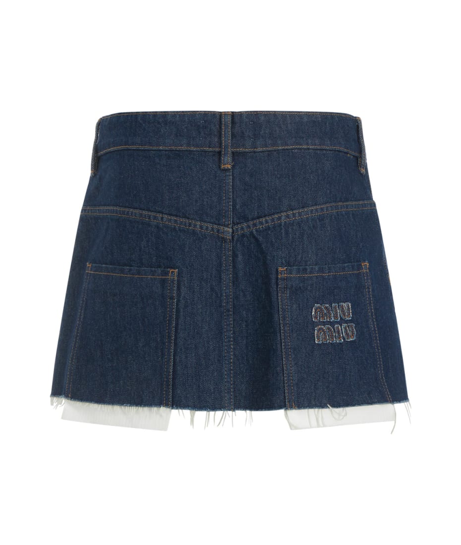 Miu Miu Denim Skirt | italist