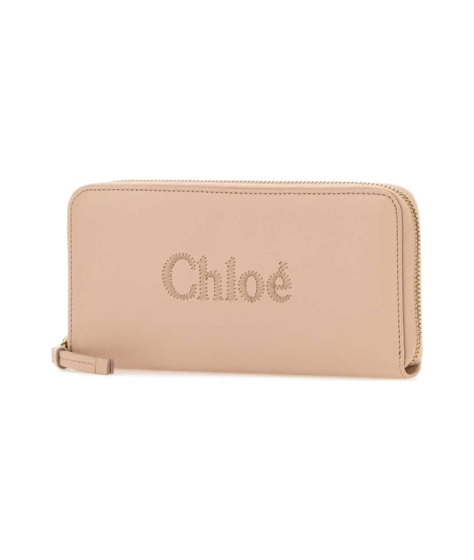 Chloé Sense Zipped Long Wallet - Rosa