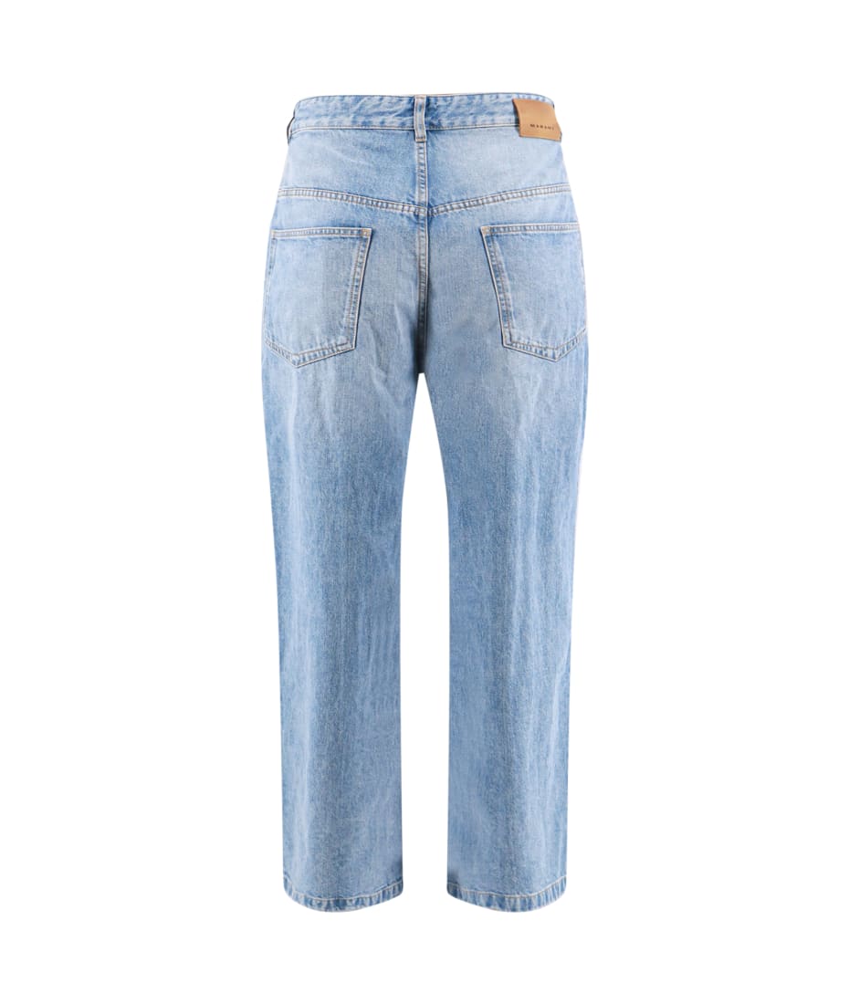 ISABEL MARANT ジョアニー ロゴパッチ ジーンズ ISABEL MARANT Joanny ワイドジーンズ | ブルー | FARFETCH JP