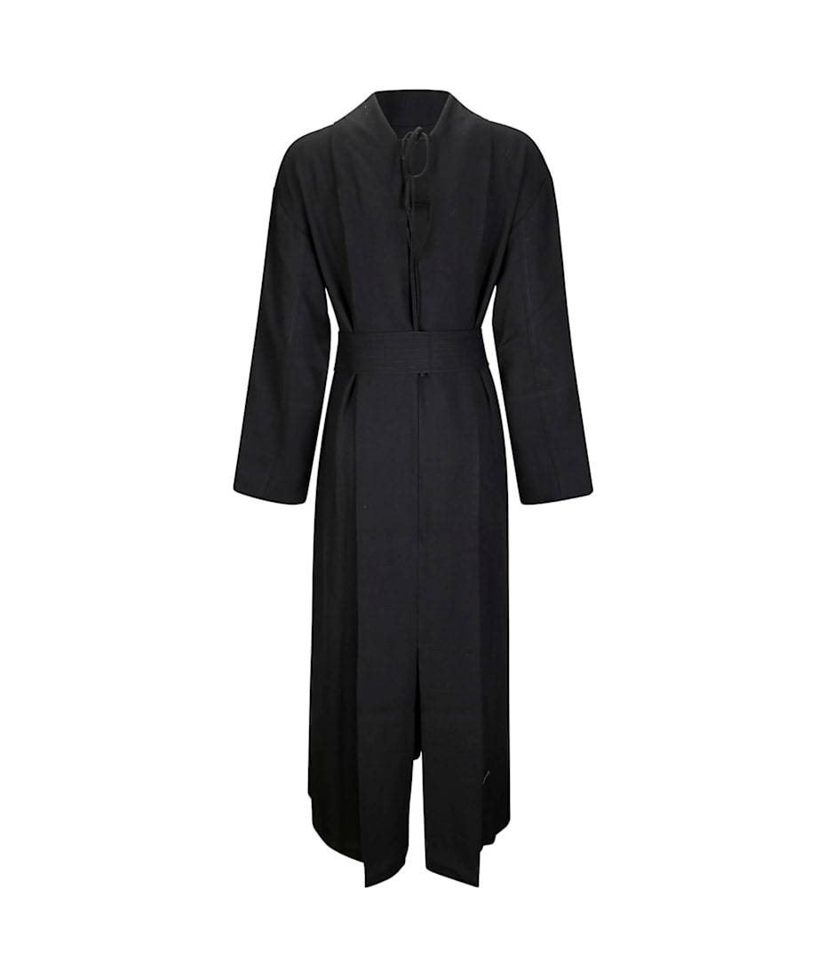 オールインワン・サロペット Studio Nicholson High Collar Long Sleeve Dress Studio Nicholson High Collar Long Sleeve Dress In Black