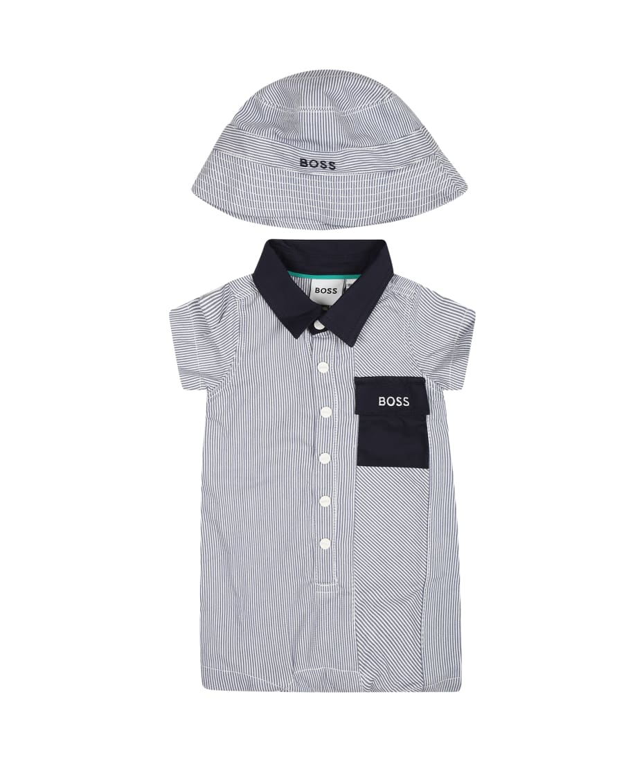 Hugo Boss Blue Set For Baby Boy With Logo italist, ALWAYS LIKE A
