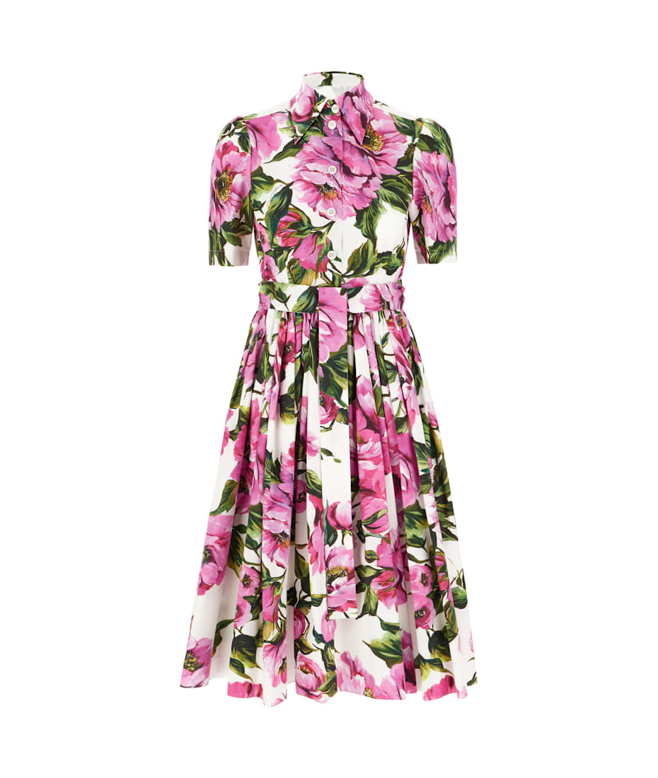 Dolce & Gabbana Printed Cotton Shirt Dress | italist, ALWAYS LIKE A SALE