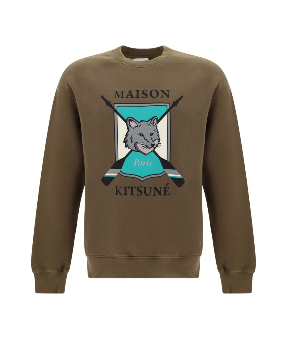 【送料&関税込】Maison KitsunAC College Fox Sweatshirt Maison Kitsuné College Fox Sweatshirt | italist