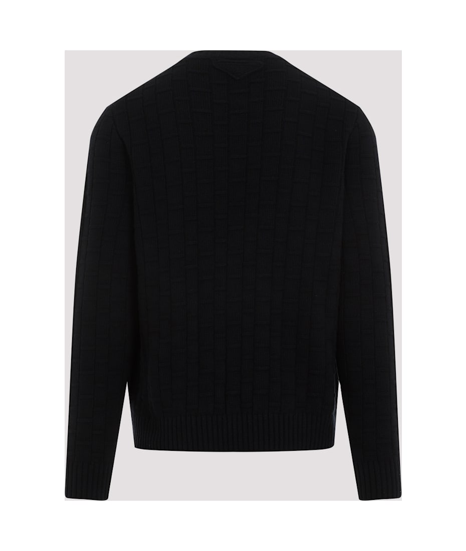 【送料&関税込】Prada Midnight Blue Wool Blend Sweater Prada Midnight Blue Wool Blend Sweater | italist