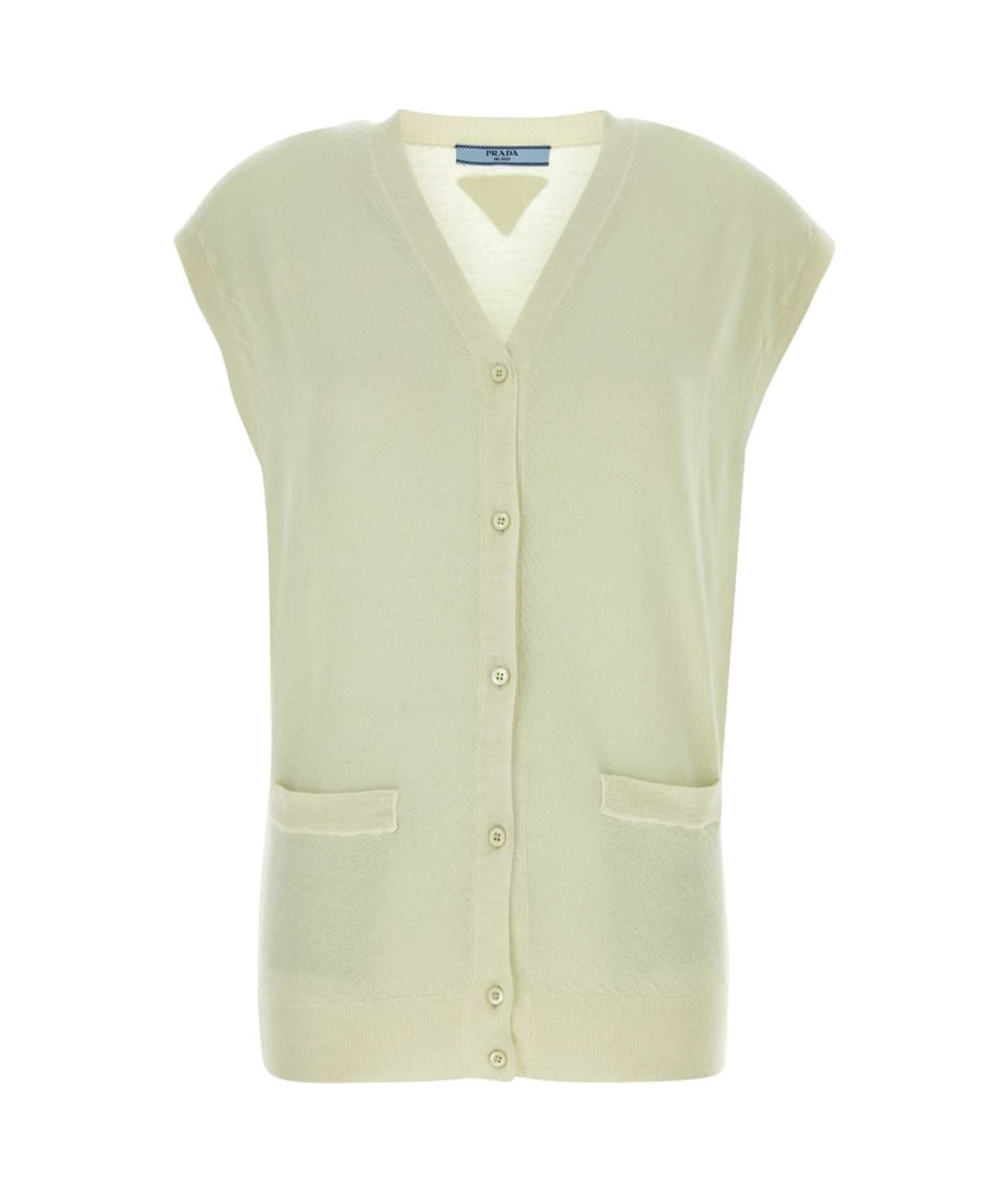 ベスト・ジレ Prada Pastel Green Cashmere Vest Prada Pastel Green Cashmere Vest | italist