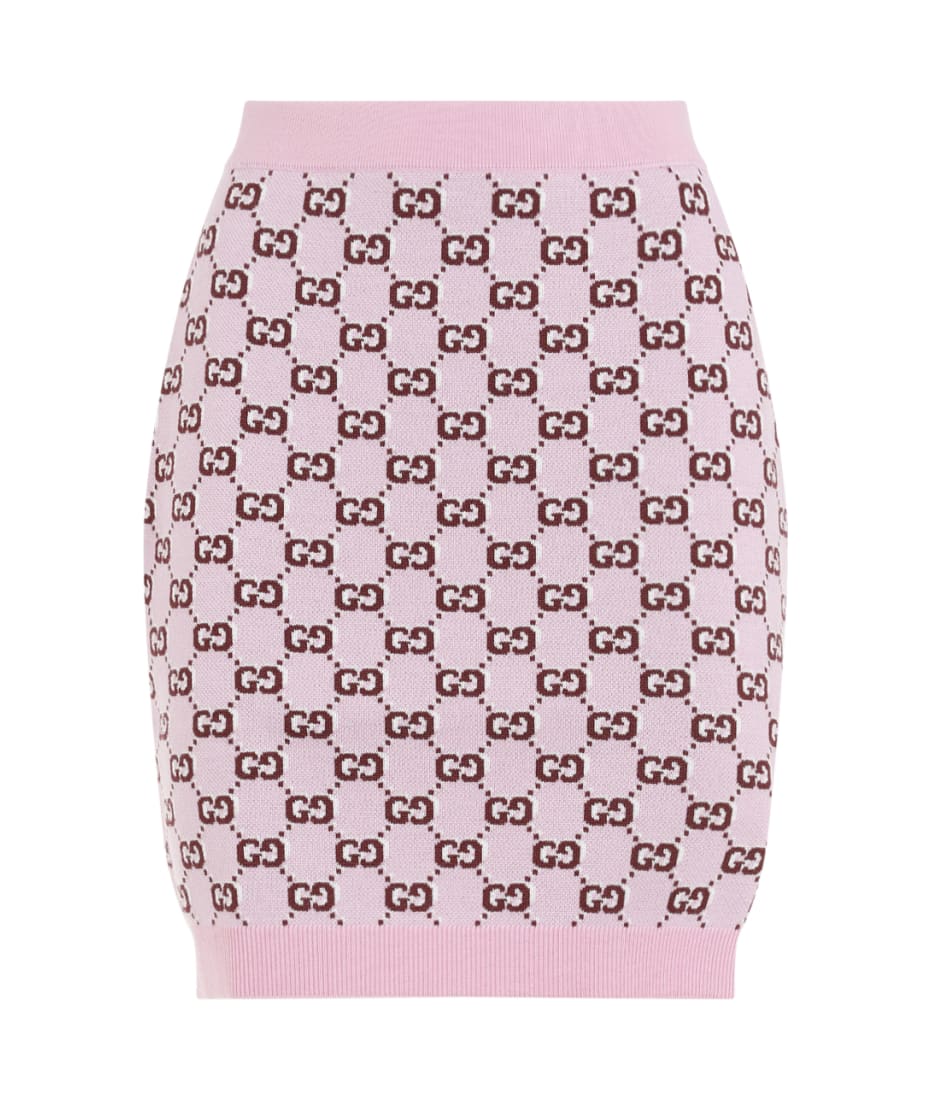 【送料&関税込】Gucci Embroidered Wool Mini Skirt Gucci Embroidered Wool Mini Skirt | italist