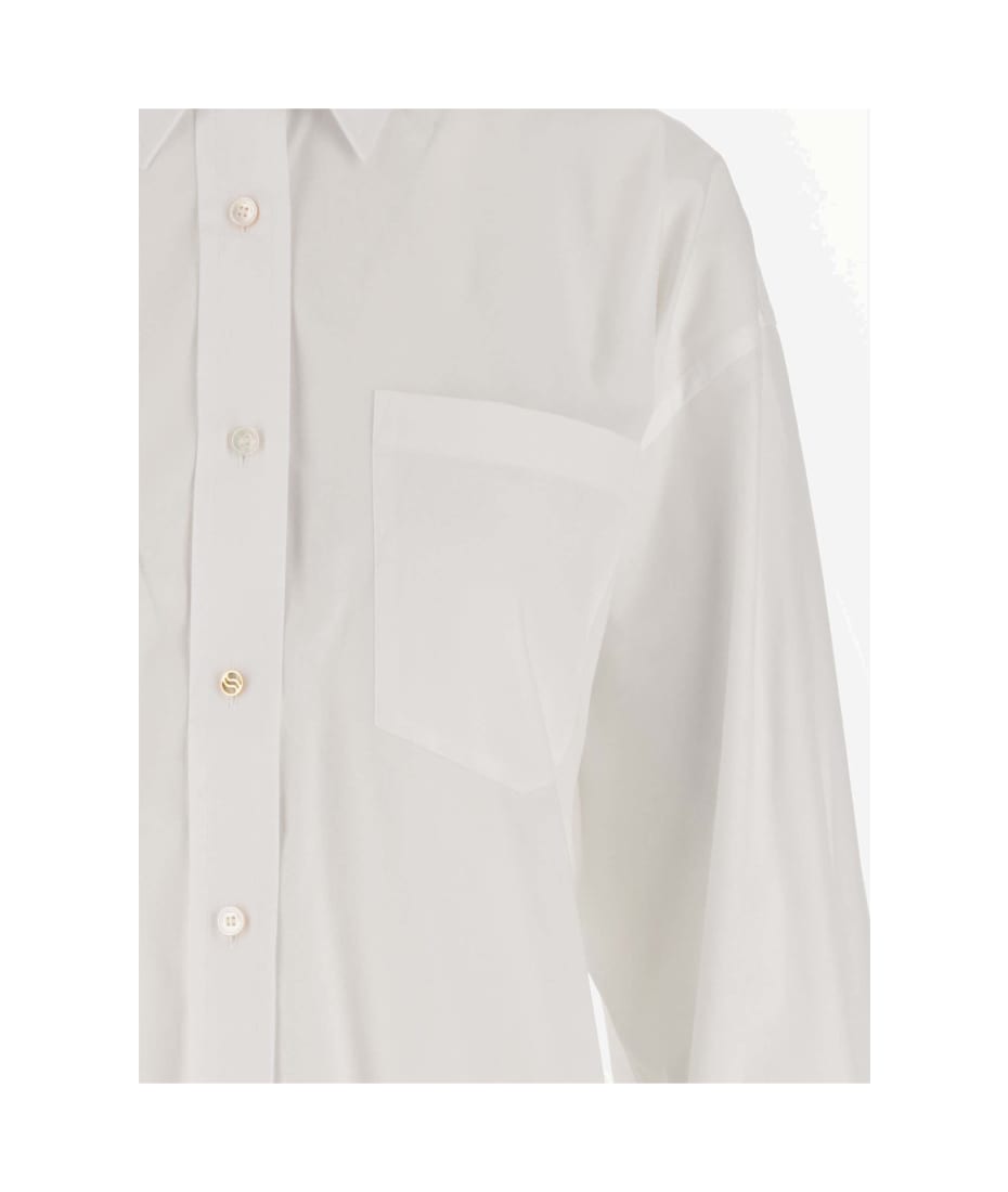 Stella McCartney Cotton Poplin Shirt - Pure White