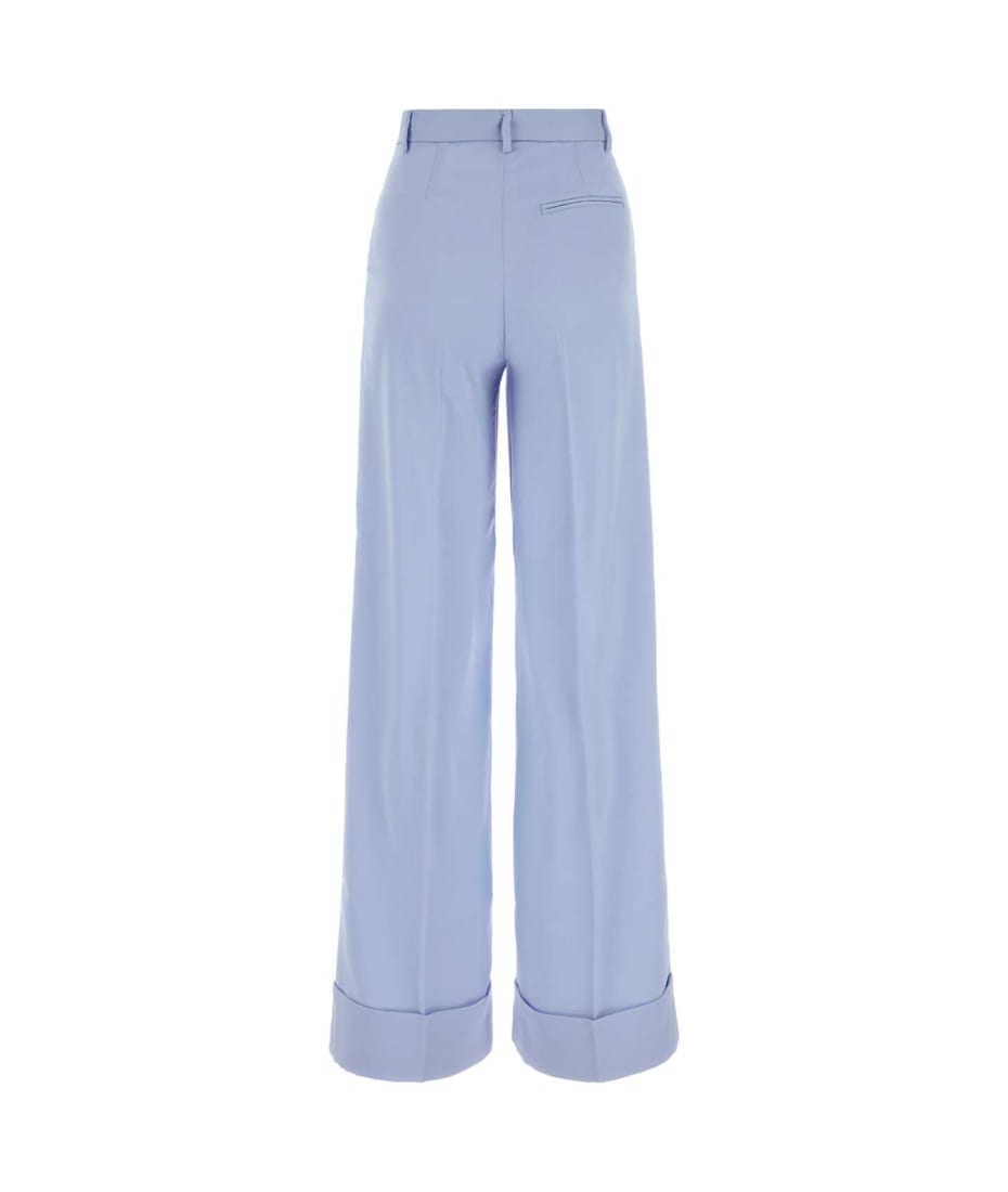 パンツ THE ANDAMANE NATALIE PINCES PANTS The Andamane Powder Blue Polyester Nathalie Wide-leg Pant