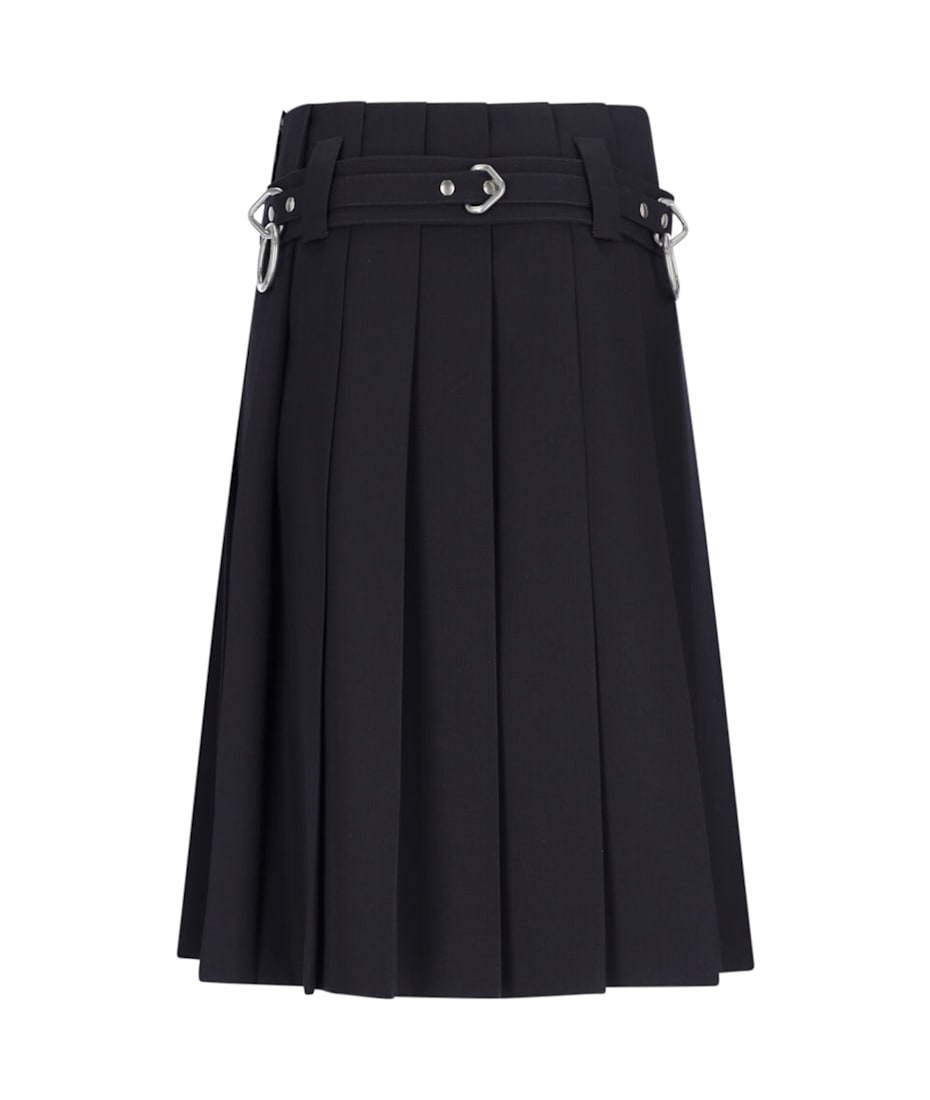 スカート prada RIBBED MIDI SKIRT Prada Logo Midi Skirt | italist