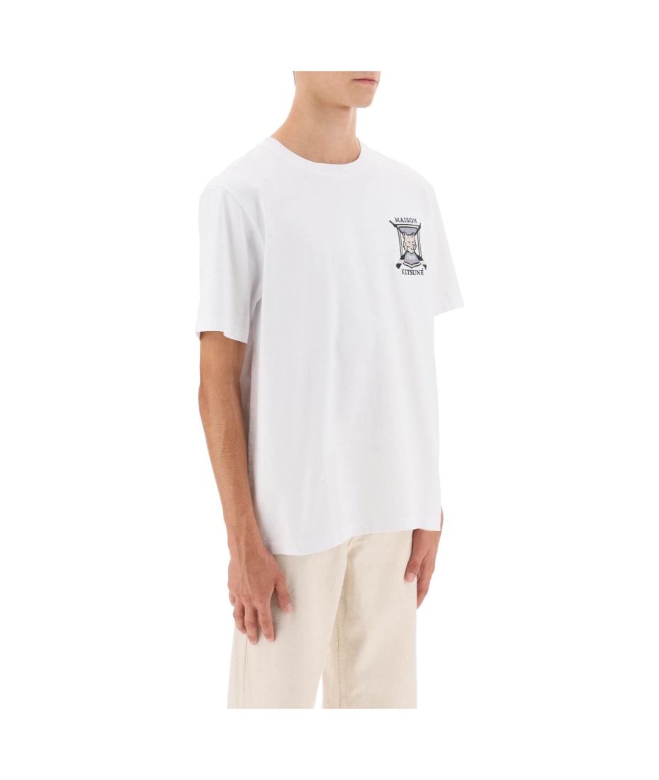 College Fox Embroidered T-shirt