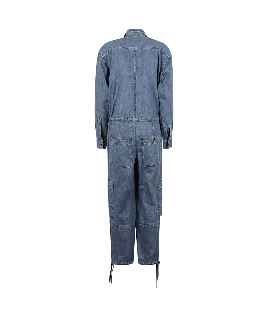 【関税&送料込】Marant Etoile Idany Suit. Idany denim jumpsuit in blue - Marant Etoile | Mytheresa