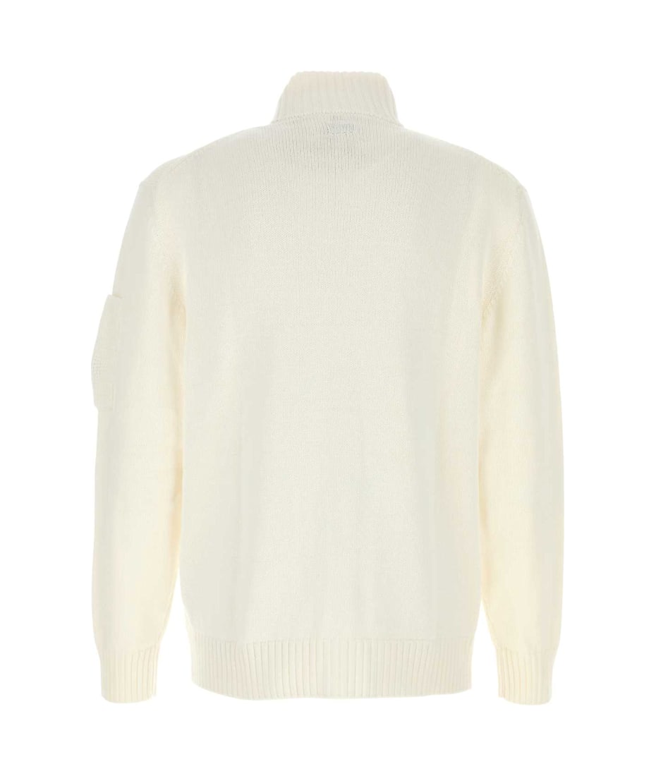 【送料&関税込】C.P. Company White Cotton Cardigan C.P. Company White Cotton Cardigan | italist