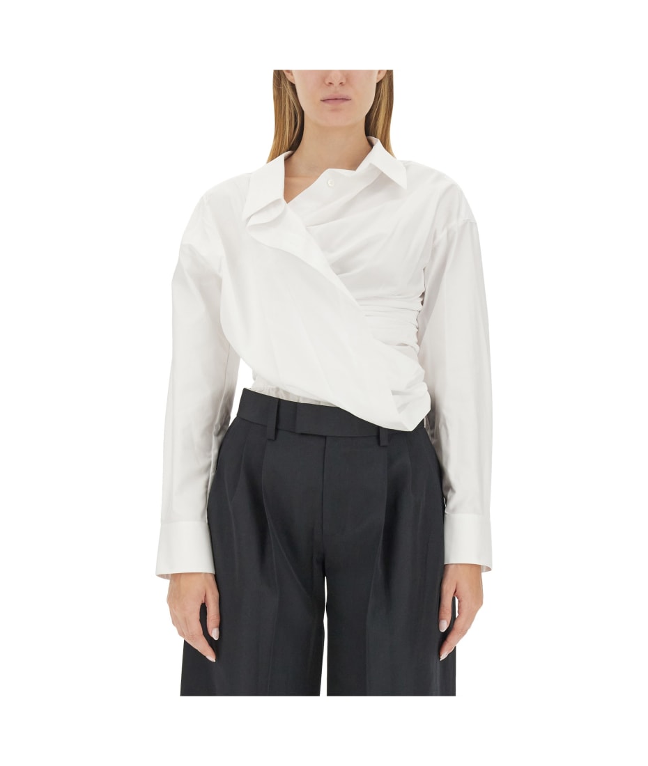 Tシャツ・カットソー Alexander Wang FW23 DRAPED SHIRT (1WC3231833_100) Alexander Wang Draped Shirt | italist